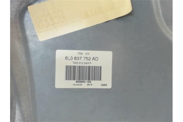 Recambio de elevalunas electrico delantero derecho para seat ibiza (6l1) referencia OEM IAM 6L3837752AD  