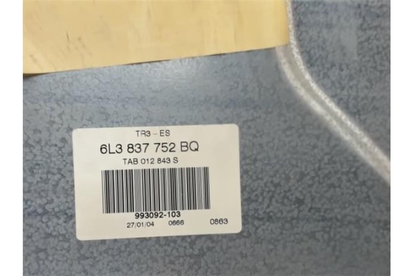 Recambio de elevalunas electrico delantero derecho para seat ibiza (6l1) referencia OEM IAM 6L3837752  