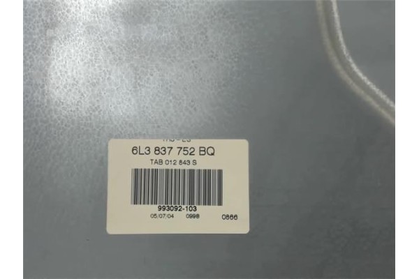 Recambio de elevalunas electrico delantero derecho para seat ibiza (6l1) referencia OEM IAM 6L3837752  
