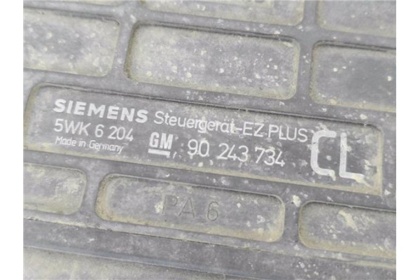 Recambio de centralita para opel kadett e 1.6 i referencia OEM IAM 90243734 5WK6204 