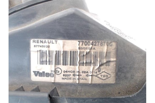 Recambio de faro delantero dcho para renault megane i classic (la0) referencia OEM IAM 7700427870G 67743820 
