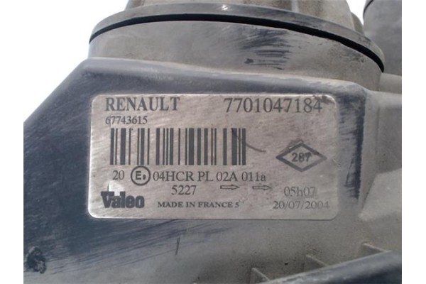 Recambio de faro delantero izquierdo para renault megane i classic (la0) referencia OEM IAM 7701047184 67743615 260607124R , REN