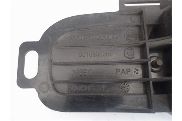 Recambio de manilla int. puerta delantero derecha para nissan note (e11e) referencia OEM IAM 5010800006  