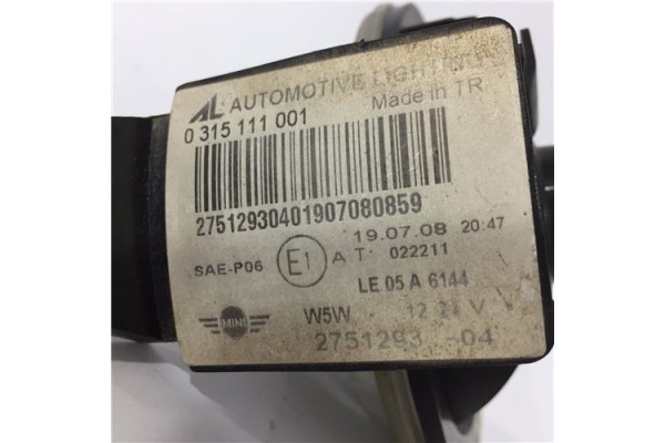 Recambio de faro delantero izquierdo para mini mini (r56) 1.6 cooper d referencia OEM IAM 27519293 0315111001 