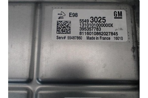 Recambio de centralita para opel astra k berlina 5p 1.6 dynamic referencia OEM IAM 395357783 55493025 