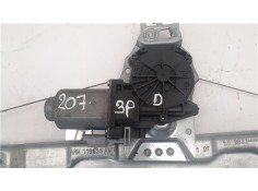 Recambio de mecanismo elevalunas delantero derecho para peugeot 207 referencia OEM IAM 9681182280 400912D 