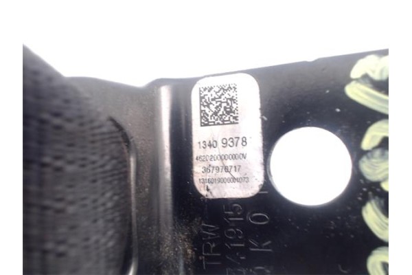 Recambio de anclaje cinturon trasero derecho para opel astra k berlina 5p 1.6 dynamic referencia OEM IAM 13409378 367970717 