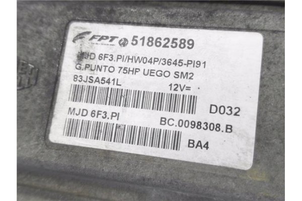 Recambio de centralita para fiat punto / grande punto (199) 1.3 d multijet referencia OEM IAM 51806508  