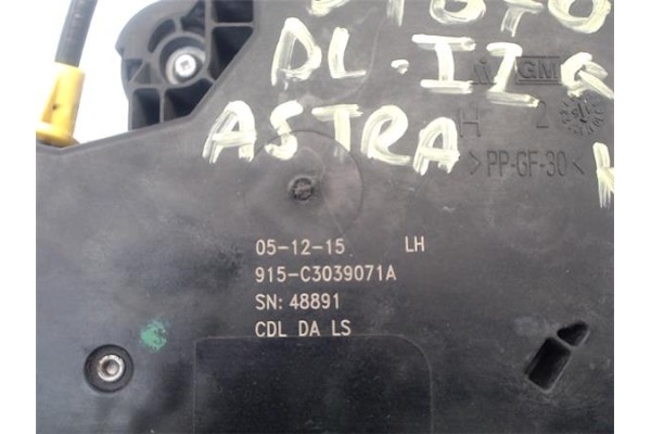 Recambio de cierre electromagnetico delantero izquierdo para opel astra k berlina 5p 1.6 dynamic referencia OEM IAM 13597536 915