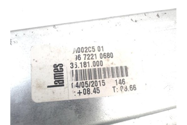 Recambio de elevalunas electrico delantero derecho para citroen c3 picasso 1.6 exclusive referencia OEM IAM 9222FZ  