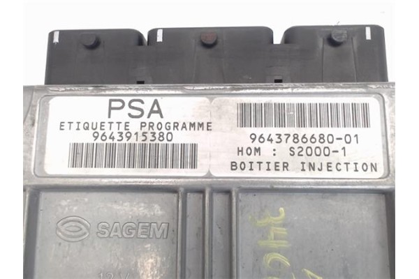 Recambio de centralita para citroen c5 berlina 1.8 16v (dc6fzb, dc6fze) referencia OEM IAM 9643915380 - 964378668001  