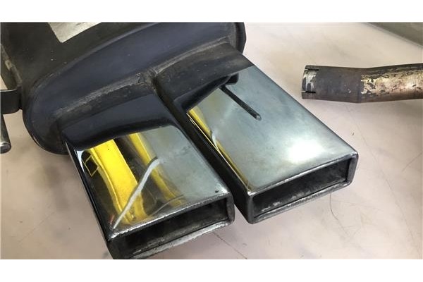 Recambio de silenciador trasero para opel vectra c berlina 1.6 16v referencia OEM IAM 73408011 73408002 