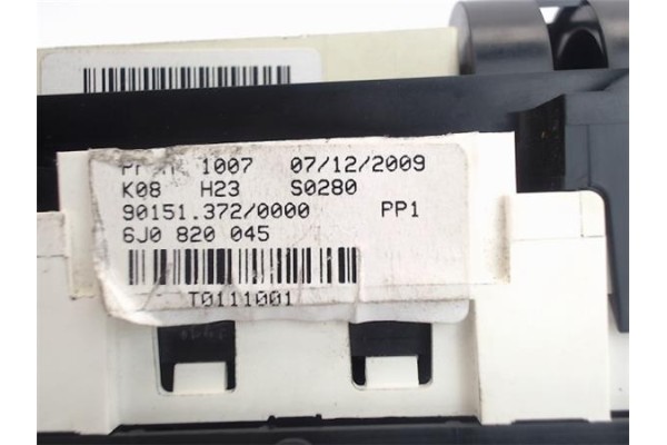 Recambio de mandos calefaccion / a.a. para seat ibiza berlina (6j5) 1.4 referencia OEM IAM 6j0820045  