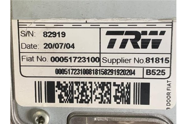 Recambio de columna direccion electrica para fiat stilo (192) 1.9 jtd (192_xe1a) referencia OEM IAM 51723100  