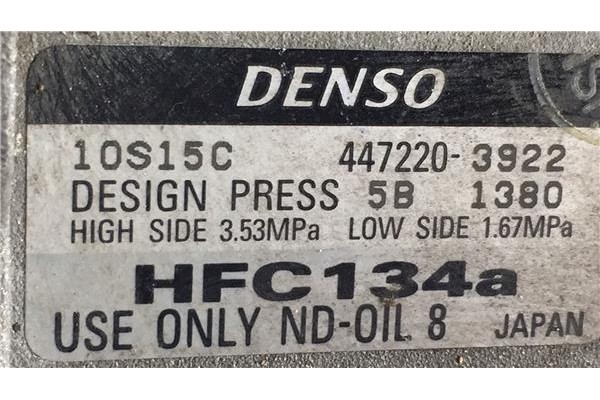 Recambio de compresor aire acond. para toyota avensis berlina (t22) 2.0 vvt-i referencia OEM IAM 4472203922 4473009440 