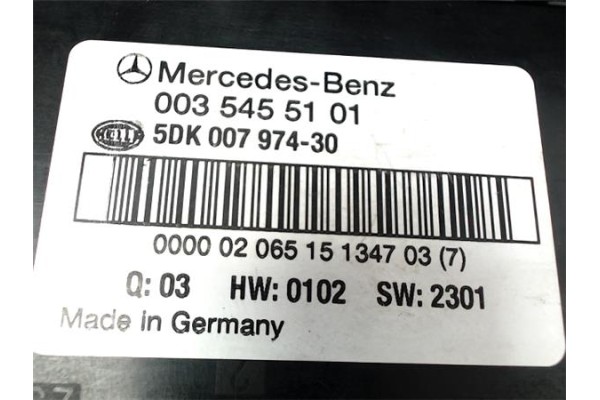 Recambio de caja fusibles/rele para mercedes-benz clase c (bm 203) sportcoupe 2.2 c 220 cdi (203.706) referencia OEM IAM 0035455