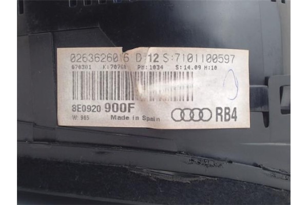 Recambio de cuadro completo para audi a4 berlina (8e) 1.8 t referencia OEM IAM 263626016 8e0920 