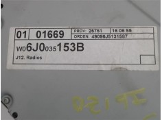 Recambio de radio / cd para seat ibiza berlina (6j5) 1.4 referencia OEM IAM 6j0035153b  