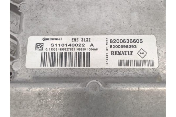 Recambio de centralita para dacia logan 1 1.6 prestige referencia OEM IAM 8200636605 - 8200598393 S110140022A 