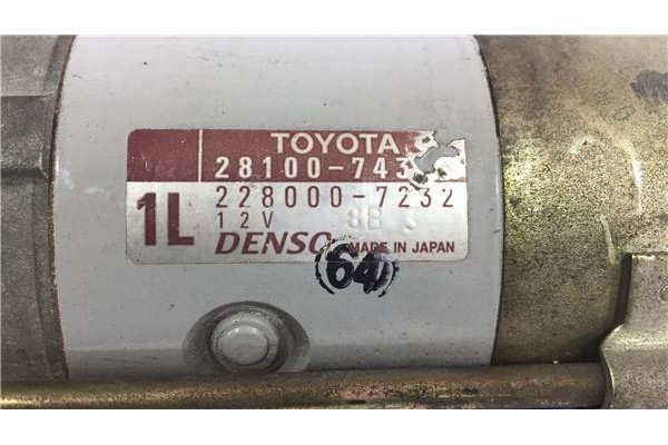 Recambio de motor arranque para toyota avensis berlina (t22) 2.0 vvt-i referencia OEM IAM 28100740 2280007232 