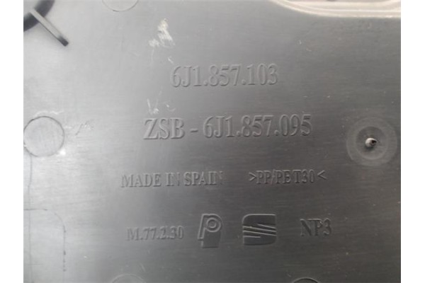 Recambio de guantera salpicadero para seat ibiza berlina (6j5) 1.4 referencia OEM IAM 6J18570954W4  
