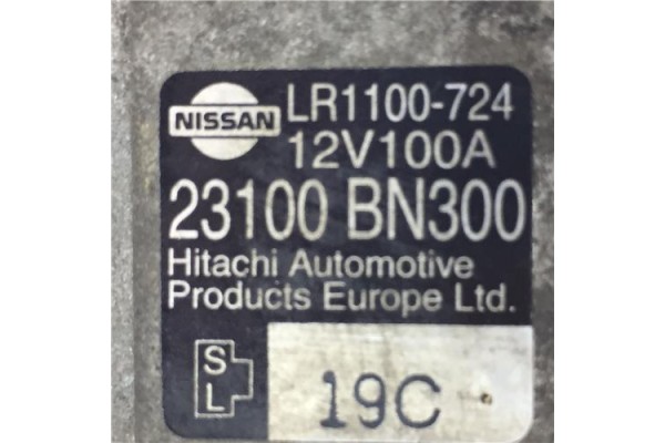 Recambio de alternador para nissan almera tino (v10m) 2.2 di referencia OEM IAM LR1100724 23100BN300 
