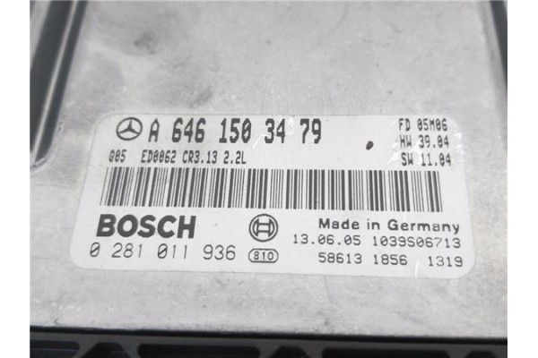 Recambio de centralita para mercedes-benz clase c (bm 203) familiar 2.2 c 220 t cdi (la) (203.208) referencia OEM IAM A646150347