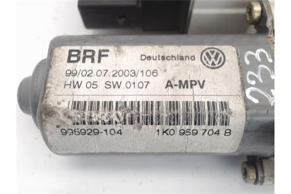 Recambio de elevalunas electrico trasero derecho para volkswagen touran (1t1) referencia OEM IAM (1K0959704B) (993425-100) 