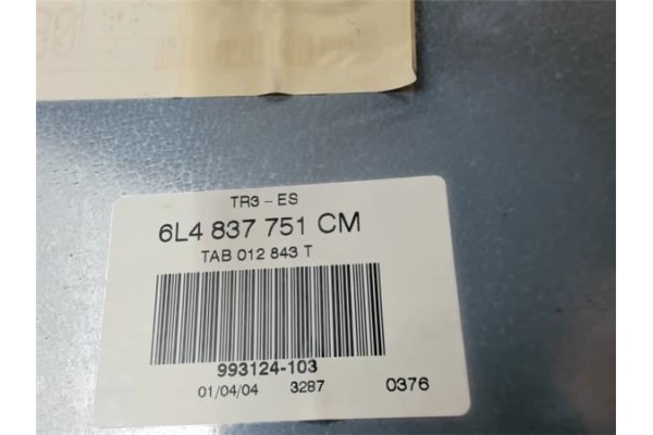 Recambio de elevalunas electrico delantero izquierdo para seat ibiza (6l1) 1.9 reference referencia OEM IAM 6L4837751CM 6L483775