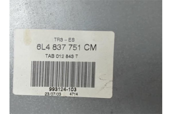 Recambio de elevalunas electrico delantero izquierdo para seat ibiza (6l1) 1.4 stella referencia OEM IAM 6L4837751CM 6L4837755L 