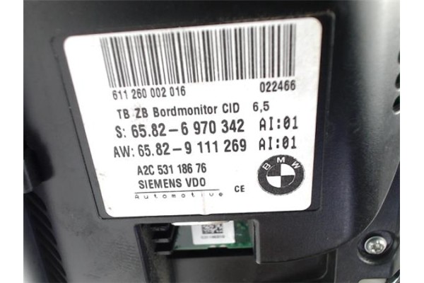 Recambio de navegador para bmw serie 5 berlina (e60) 520d referencia OEM IAM 6970342 A2C53118676 