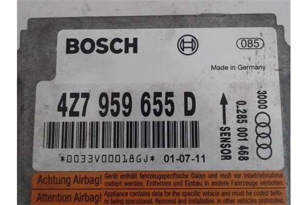 Recambio de centralita airbag para audi allroad quattro (4b5) 2.5 tdi (132kw) referencia OEM IAM 4Z7959655D  