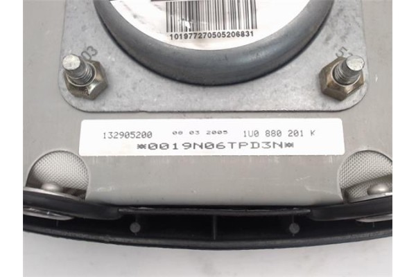 Recambio de airbag volante para skoda octavia berlina (1u2) referencia OEM IAM 1U0880201K 0019N06TPD3N 