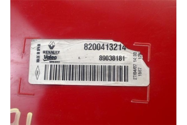 Recambio de piloto trasero izquierdo para renault megane ii (bm0/1_, cm0/1_) 1.6 16v (bm0c, cm0c) referencia OEM IAM 8200413214 