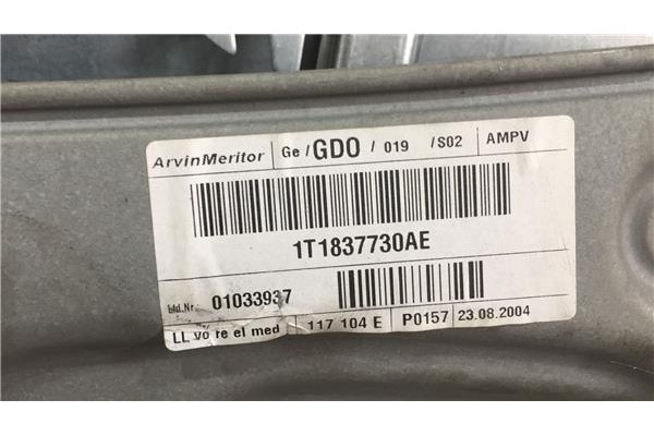 Recambio de elevalunas electrico delantero derecho para volkswagen touran (1t1) 2.0 tdi 16v referencia OEM IAM 1T1837730AE 1K095