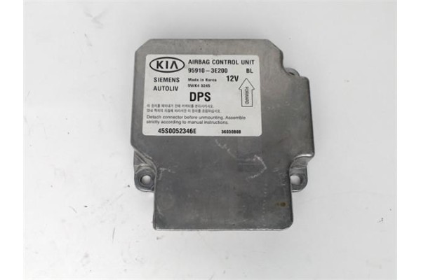 Recambio de centralita airbag para kia sorento (bl) 2.5 crdi referencia OEM IAM 959103E200 5WK43245 