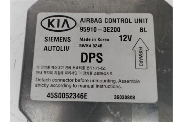 Recambio de centralita airbag para kia sorento (bl) 2.5 crdi referencia OEM IAM 959103E200 5WK43245 