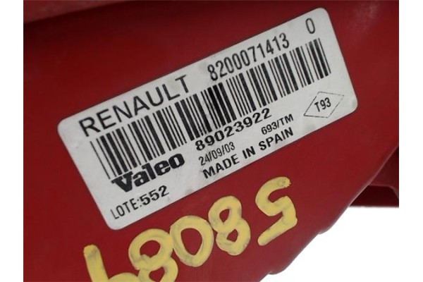 Recambio de piloto trasero izquierdo para renault clio ii fase i (b/cb0) 1.5 dci (b/cb07) referencia OEM IAM 8200714130 80023922