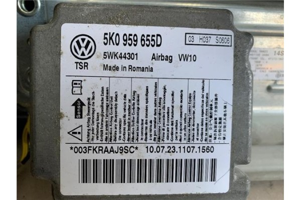 Recambio de kit airbag para volkswagen golf vi (5k1) 1.6 advance referencia OEM IAM 1T0880201L81U 5K1857181G 