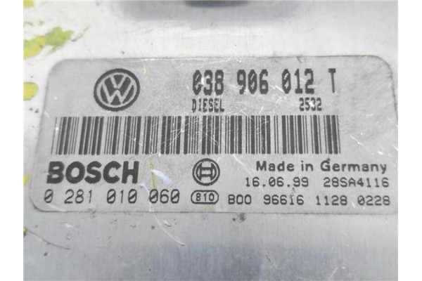 Recambio de centralita para seat toledo (1l) 1.9 tdi referencia OEM IAM 038906012T 0281010060 