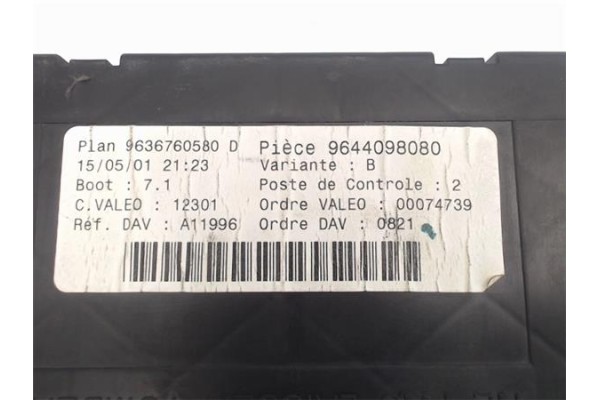 Recambio de centralita para peugeot 307 (s1) 1.6 xn referencia OEM IAM 9636760580D - 9644098080 12301 - 00074739 