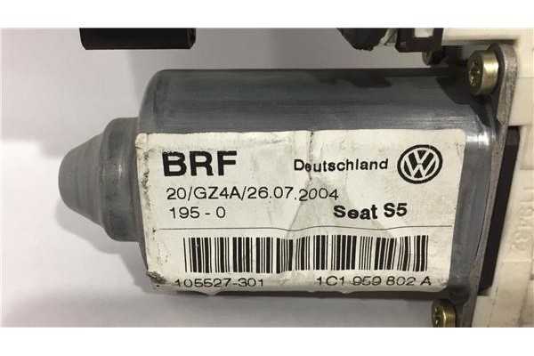 Recambio de motor elevalunas delantero derecho para seat leon (1m1) 1.6 16 v referencia OEM IAM 1C1959802A 105527301 