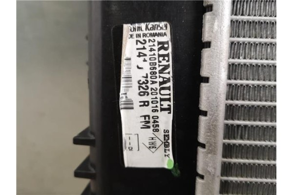 Recambio de radiador para renault clio iv 0.9 limited referencia OEM IAM 21410B680A  