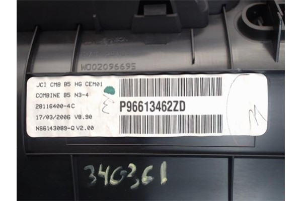 Recambio de cuadro completo para citroen c4 berlina 1.4 16v referencia OEM IAM P96613462ZD 281164004C 