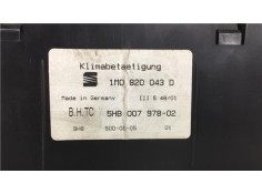 Recambio de mandos climatizador para seat leon (1m1) 1.6 16 v referencia OEM IAM 1M0820043 5HB00797802 