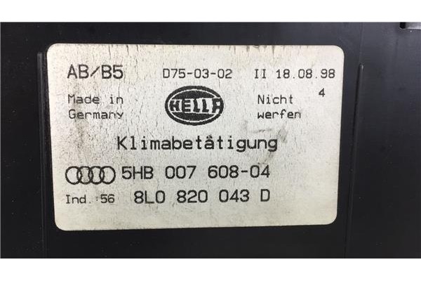 Recambio de mandos climatizador para audi a3 (8l) 1.9 tdi ambiente referencia OEM IAM 8L0820043D 5HB007608 