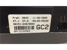 Recambio de mandos climatizador para opel astra h berlina 1.8 referencia OEM IAM 13122963 901512400003 