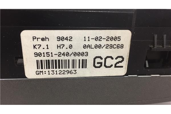 Recambio de mandos climatizador para opel astra h berlina 1.8 referencia OEM IAM 13122963 901512400003 