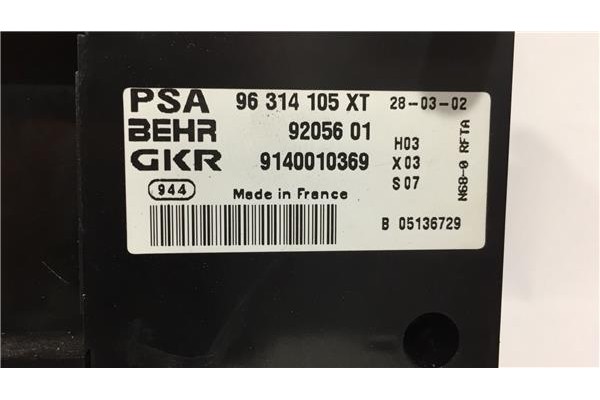 Recambio de mandos climatizador para citroen xsara picasso 2.0 hdi referencia OEM IAM 96314105XT 9205601 