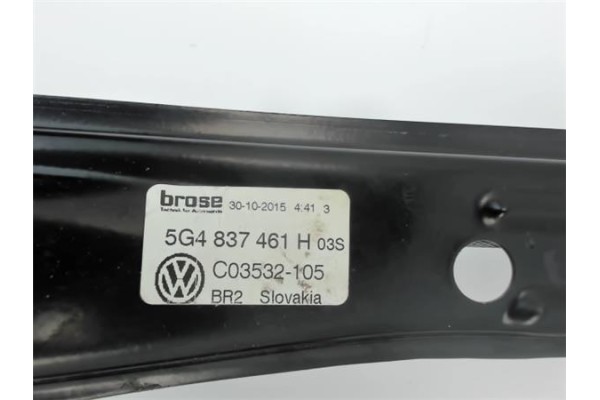 Recambio de mecanismo elevalunas delantero izquierdo para volkswagen golf vii (5g1/be1) 1.4 sport bluemotion tech. referencia OE